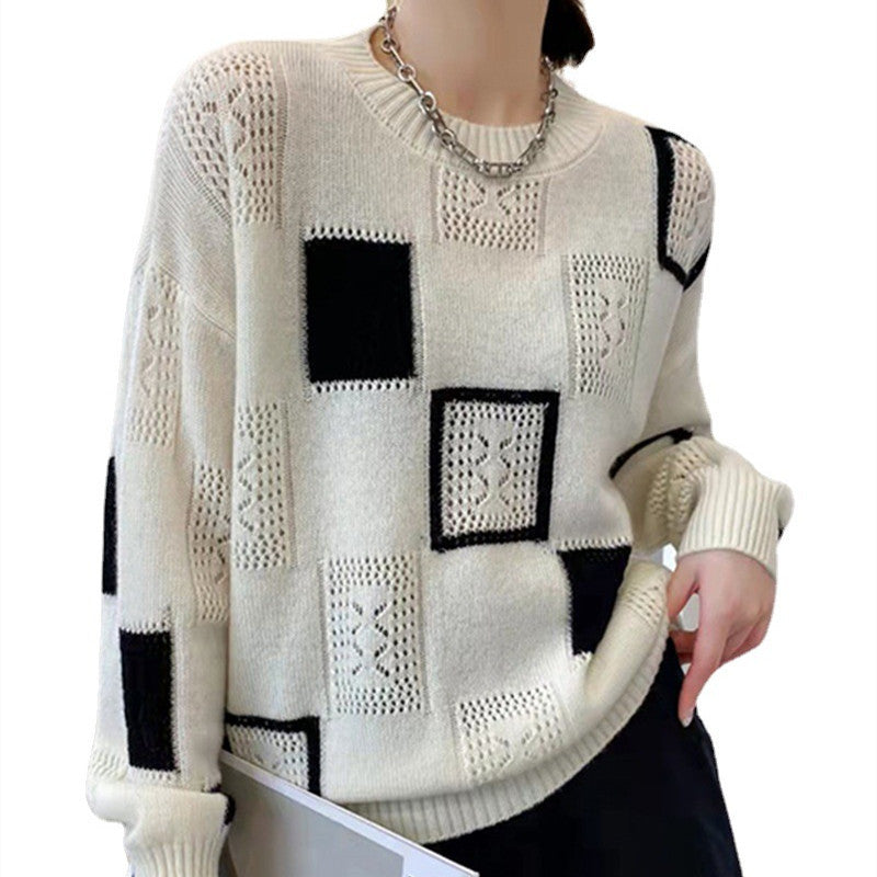 Quadré™ – A beautifully structured square-pattern Sweater